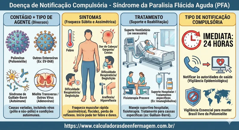 26   SÍNDROME DA PARALISIA FLÁCIDA AGUDA   DOENÇA DE NOTIFICAÇÃO COMPULSÓRIA IMEDIATA
