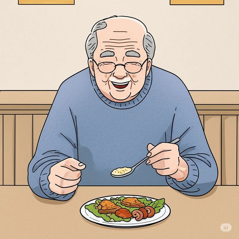 ALIMENTAÇÃO DO IDOSO ILUSTRAÇÃO