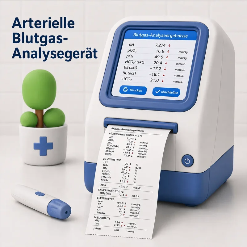 Arterielle Blutgas Analysegerat
