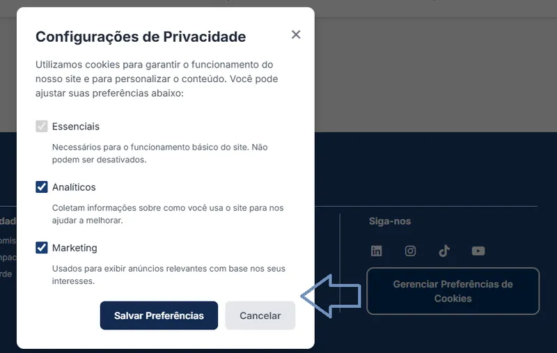 Banner De Politica De Privacidade Site Calculadoras De Enfermagem