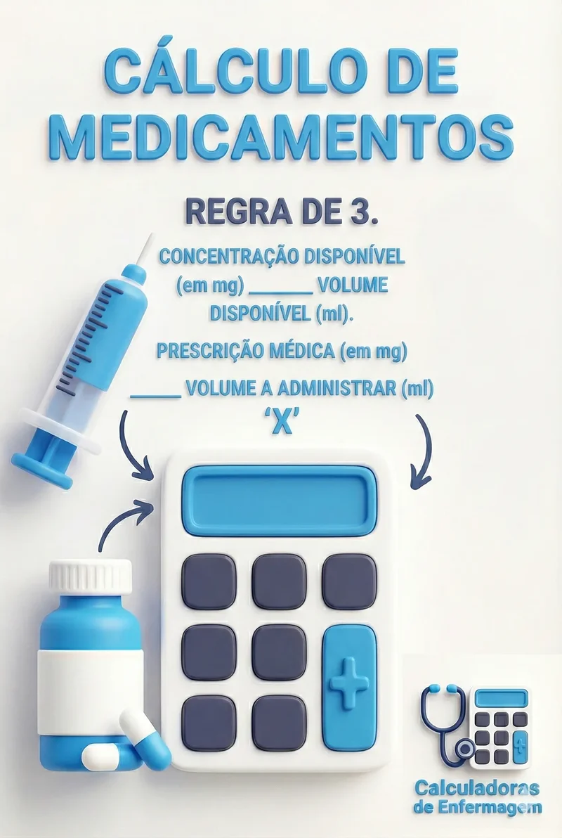 CALCULO DE MEDICAMENTOS REGRA DE 3