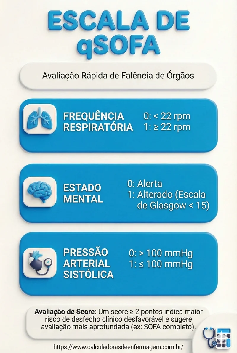ESCALA DE QSOFA AVALIAÇÃO RAPIDAO DE FALÊNCIA DE ORGÃOS EM UTI