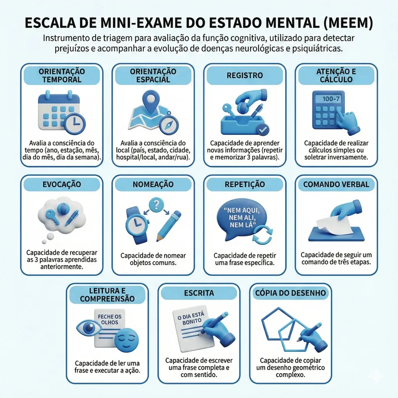 Mini-Exame do Estado Mental (MEEM)