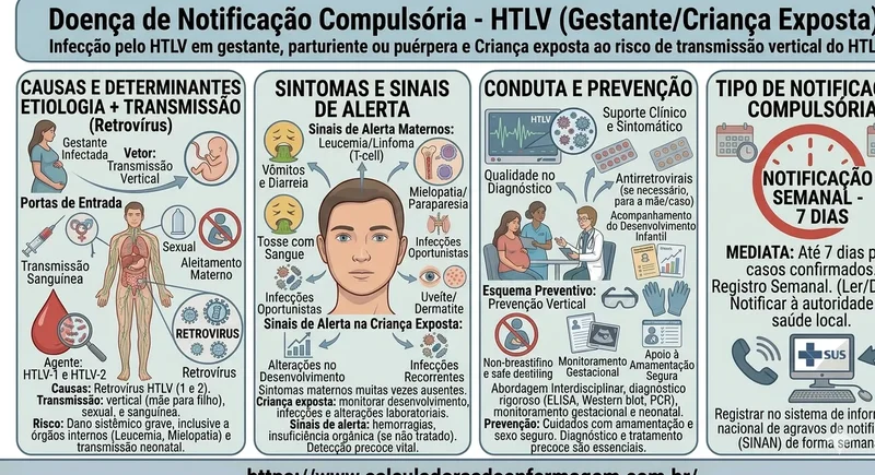 Infecção pelo HTLV em gestante e criança exposta