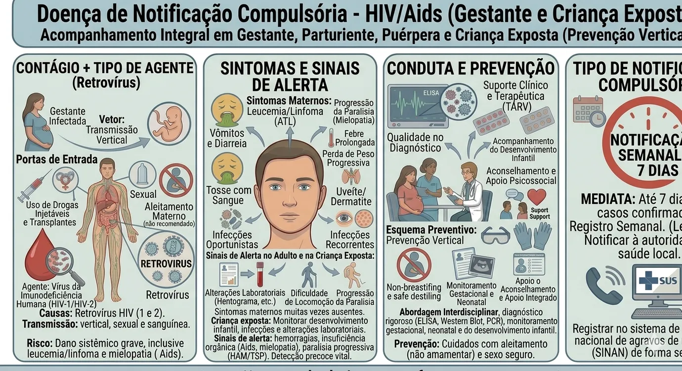 Infecção pelo HIV em gestante e criança exposta