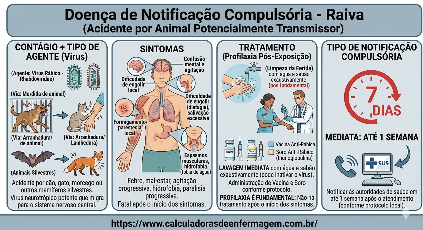 Acidente por animal potencialmente transmissor da raiva