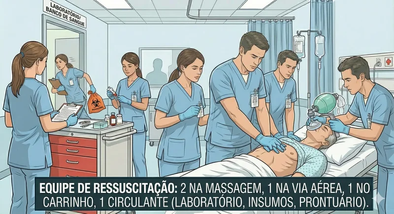 Atuação do enfermeiro durante PCR e código azul