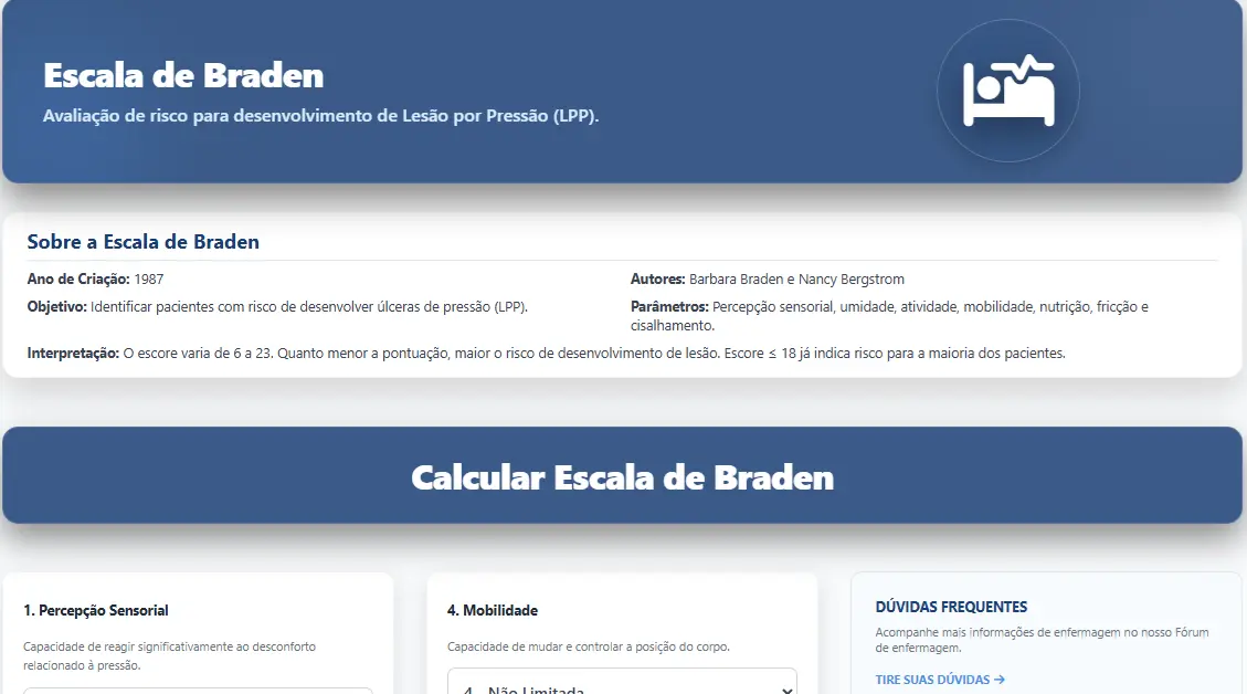 Os Bastidores da Escala de Braden - O que a Queda de 2 Pontos Realmente Significa?