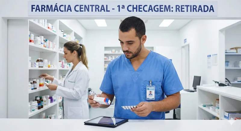 PRIMEIRA CHECAGEM NA FARMACIA COM O FARMACEUTICO