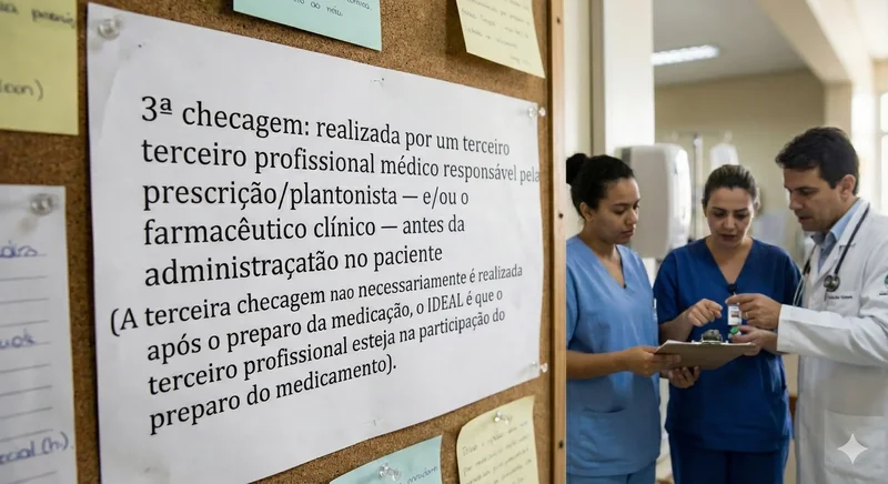 Terceira Checagem Realizada Entre O TéCnico De Enfermagem, Enfermeiro Plantonista E O MéDico